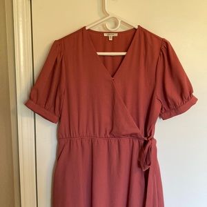 High-low Wrap dress with pockets!